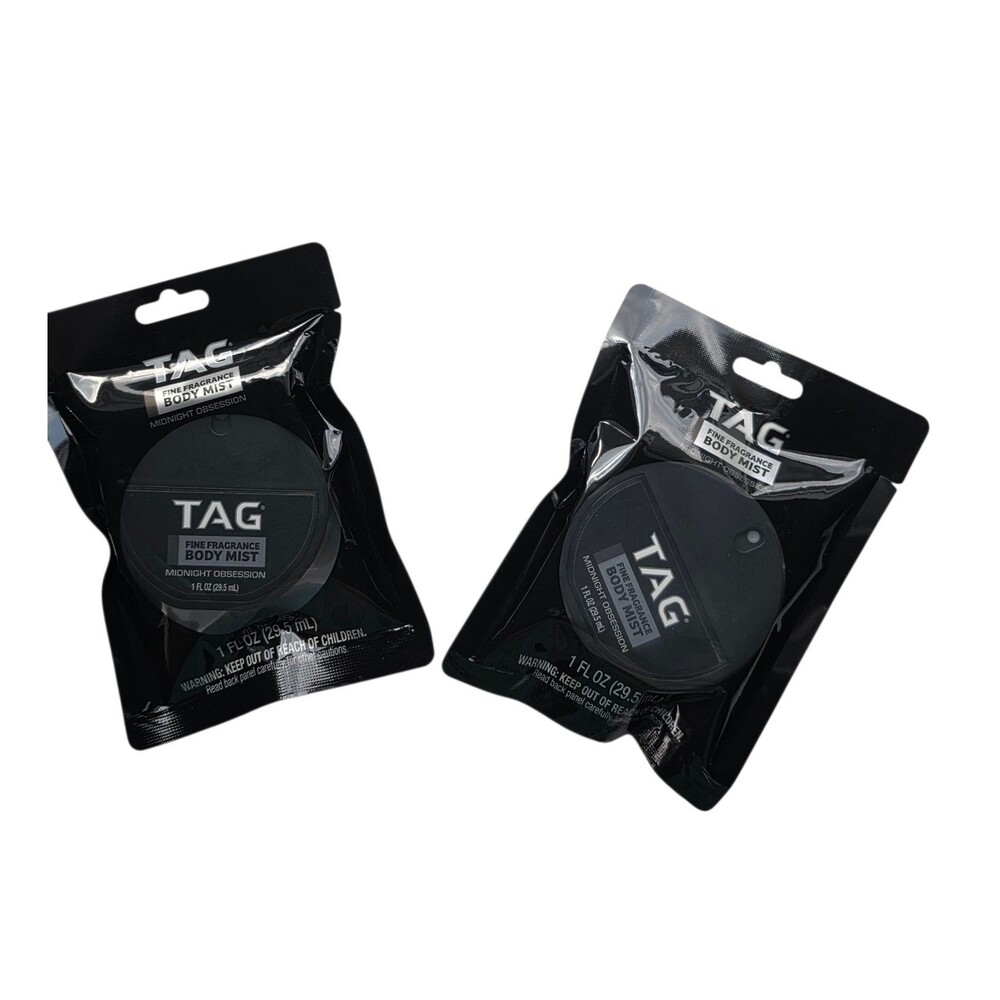 Tag Fine Fragrance Body Mist Midnight Obsession  1 Fl.oz Each ~2pk